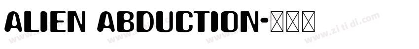 Alien Abduction字体转换